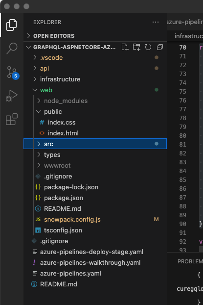VS Code - React UI - Folder Structure